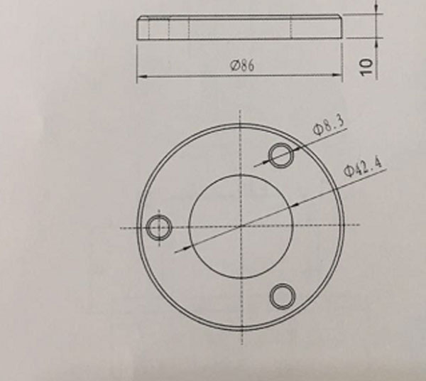 底板 管座结构图