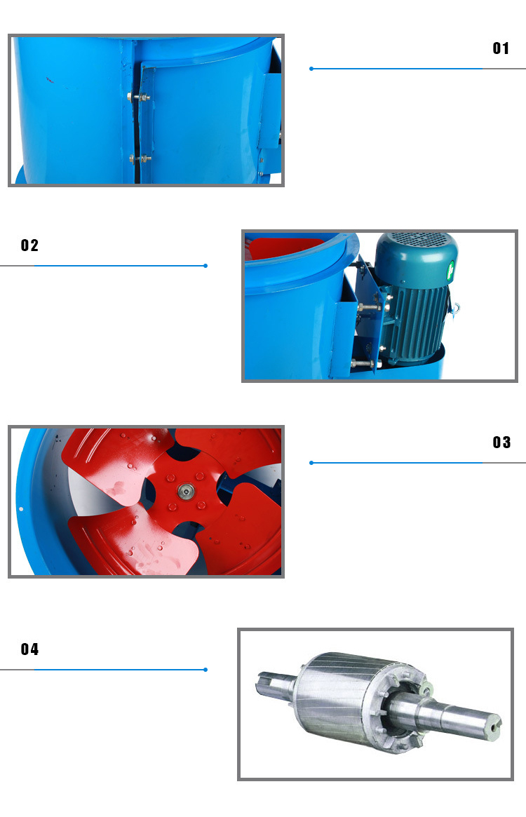 管道轴流风机细节图